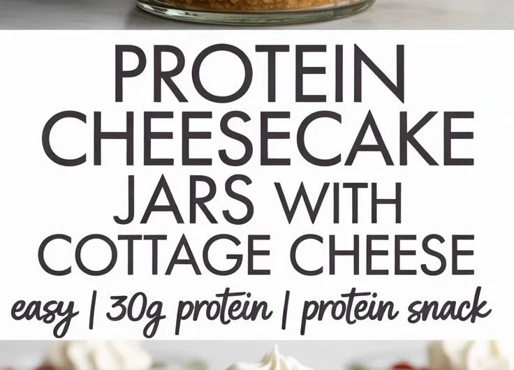 Easy protein cheesecake jars recipe for a healthy dessert option