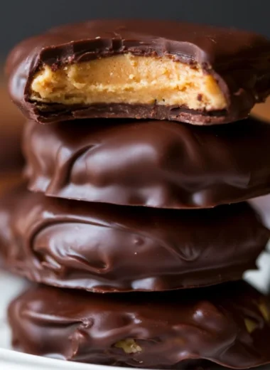 Healthy no bake chocolate peanut butter filled candies recipe