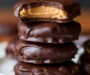 3 Ingredient Healthy No Bake Chocolate Peanut Butter Filled Candies