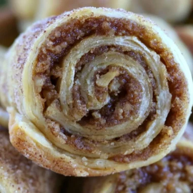 Brown Sugar and Walnut Rugelach pastry on a wooden table