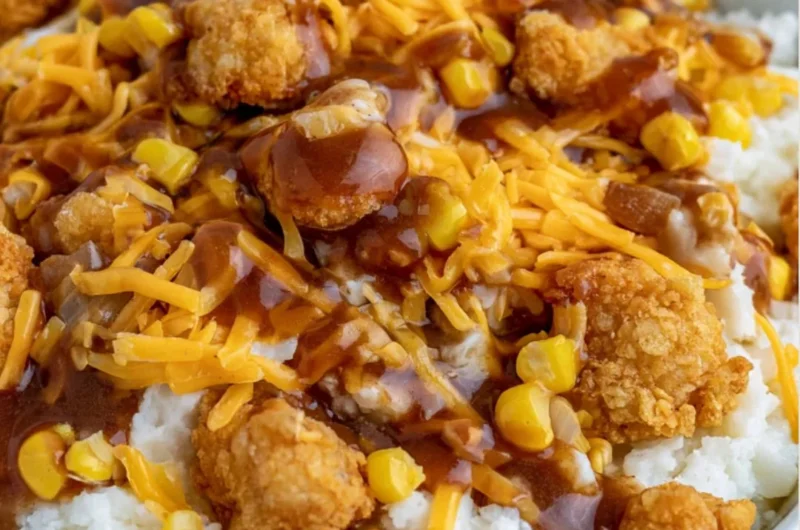 Delicious homemade Copycat KFC Bowls served in a bowl