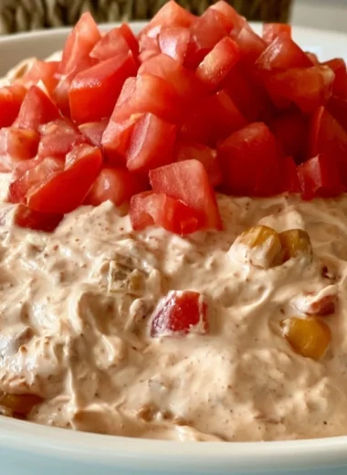 Delicious easy boat dip served in a bowl at a summer gathering