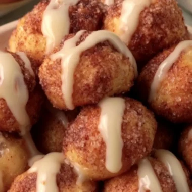 Delicious quick cinnamon roll bites fresh out of the oven