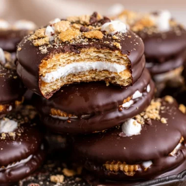 Delicious S'mores Cracker Cookies made with graham crackers, chocolate, and marshmallows