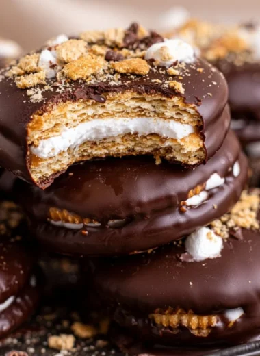 Delicious S'mores Cracker Cookies made with graham crackers, chocolate, and marshmallows