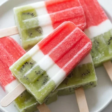 Delicious and refreshing watermelon popsicles on a sunny day.