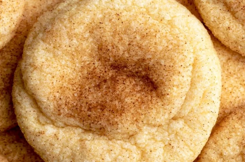 Cozy snickerdoodles fresh out of the oven, sprinkled with cinnamon sugar.