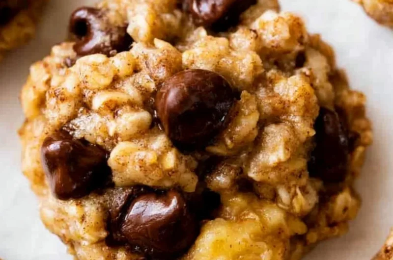 Cozy homemade banana oatmeal cookies on a plate with a warm ambiance