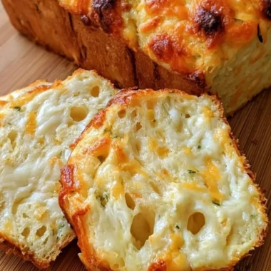 Freshly baked cozy cheese bread with gooey melted cheese