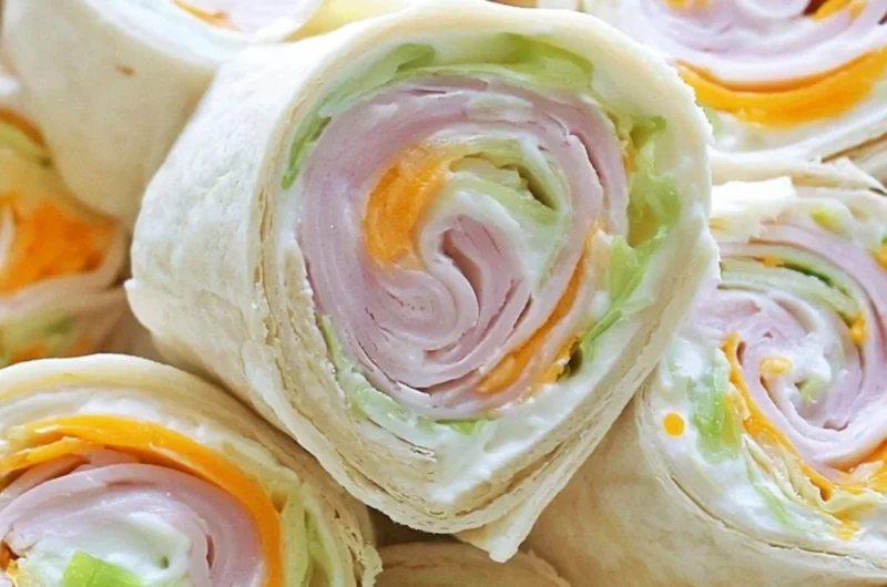 Turkey cheddar lunch roll ups for a quick and tasty meal